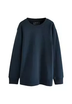 Рубашка с длинным рукавом, темно-синяя. COSY 3-16YRS Next, цвет navy blue