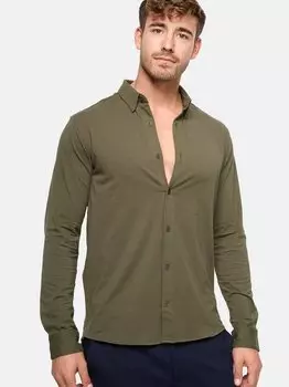 Рубашка с длинным рукавом тео Indicode, хаки