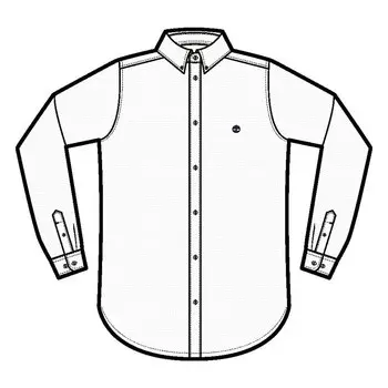 Рубашка с длинным рукавом Timberland Pleasant River Stretch Oxford Slim, белый