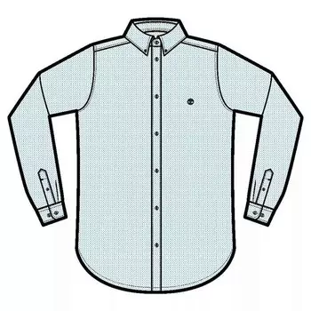 Рубашка с длинным рукавом Timberland Pleasant River Stretch Oxford Slim, синий