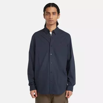 Рубашка с длинным рукавом Timberland Solid Poplin, синий