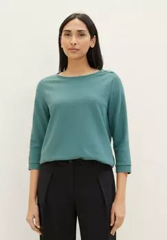 Рубашка с длинным рукавом TOM TAILOR, цвет sea pine green