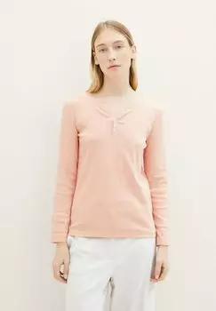 Рубашка с длинным рукавом TOM TAILOR, цвет apricot offwhite stripe ck