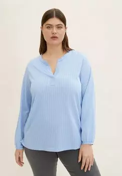 Рубашка с длинным рукавом TOM TAILOR, цвет dreamy blue white thin stripe