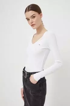 Рубашка с длинным рукавом Tommy Jeans, белый