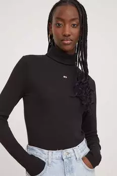 Рубашка с длинным рукавом Tommy Jeans, черный