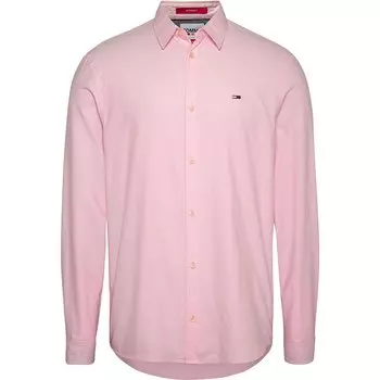Рубашка с длинным рукавом Tommy Jeans Classic Oxford, розовый