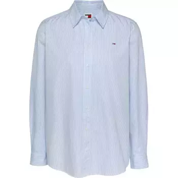Рубашка с длинным рукавом Tommy Jeans Essential Relaxed Fit, синий