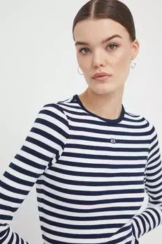 Рубашка с длинным рукавом Tommy Jeans, темно-синий