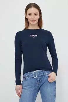 Рубашка с длинным рукавом Tommy Jeans, темно-синий