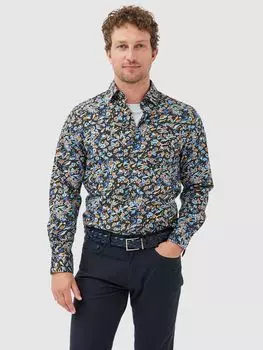 Рубашка с длинным рукавом Torrance Street Rodd & Gunn, синий/мульти