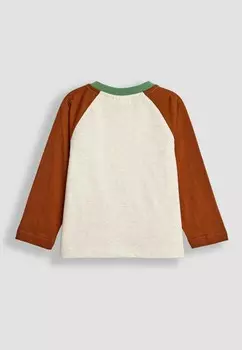 Рубашка с длинным рукавом TRACTOR INTERACTIVE APPLIQUE- REGULAR FIT JoJo Maman Bb, бежевый