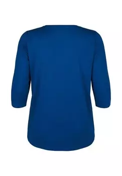 Рубашка с длинным рукавом TRAININGS MIT 3/4-RMELN Active by Zizzi, синий