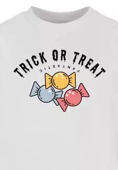 Рубашка с длинным рукавом TRICK OR TREAT HALLOWEEN F4NT4STIC, белый