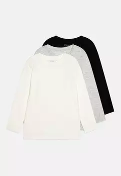 Рубашка с длинным рукавом UNISEX 3 PACK Friboo, цвет black/white/mottled light grey