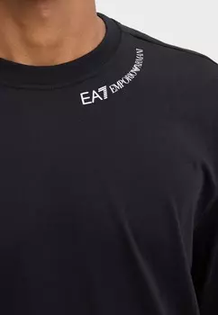 Рубашка с длинным рукавом UNISEX EA7 Emporio Armani, черный