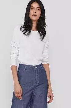 Рубашка с длинным рукавом United Colors of Benetton, белый