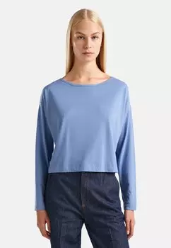 Рубашка с длинным рукавом United Colors of Benetton, синий
