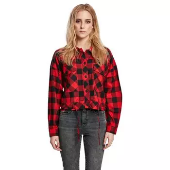 Рубашка с длинным рукавом Urban Classics Oversized Check, красный