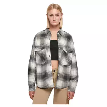 Рубашка с длинным рукавом Urban Classics Oversized Check, серый