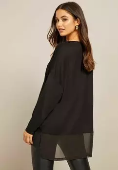 Рубашка с длинным рукавом V Neck Friends Like These, черная