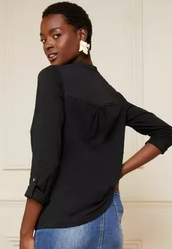 Рубашка с длинным рукавом V NECK, REGULAR FIT Love & Roses, черный