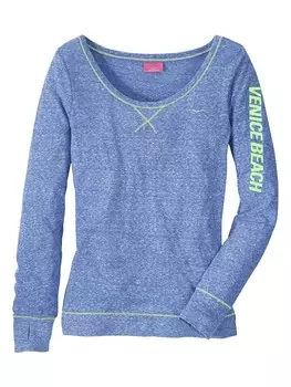 Рубашка с длинным рукавом Venice Beach, цвет blau-meliert