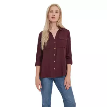 Рубашка с длинным рукавом Vero Moda Bumpy, фиолетовый