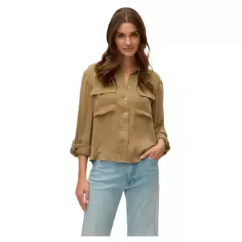 Рубашка с длинным рукавом Vero Moda Fabiana, коричневый