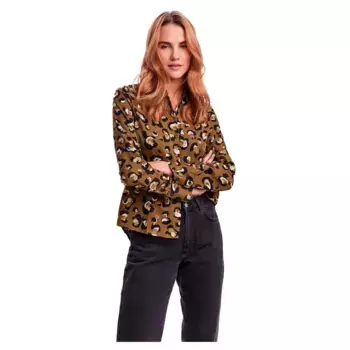 Рубашка с длинным рукавом Vero Moda Isa, коричневый