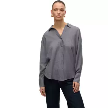 Рубашка с длинным рукавом Vero Moda Melaney Queeny, серый
