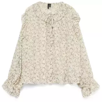 Рубашка с длинным рукавом Vero Moda Petra, бежевый