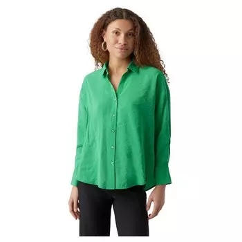 Рубашка с длинным рукавом Vero Moda Queeny Oversize, зеленый