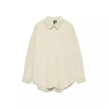 Рубашка с длинным рукавом Vero Moda Sanne Courderoy, бежевый