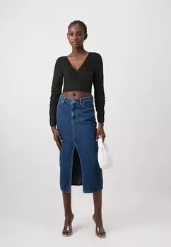 Рубашка с длинным рукавом VIKAWA CROPPED VILA, черный