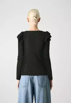 Рубашка с длинным рукавом VIMUNI SQUARE NECK VILA, черный