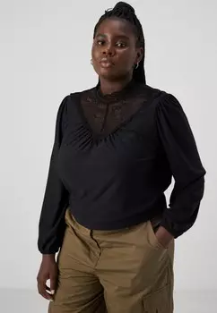 Рубашка с длинным рукавом VMCMILLA HIGHNECK Vero Moda, черный