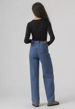Рубашка с длинным рукавом Vmroma Slim Jrs Noos Vero Moda, черная