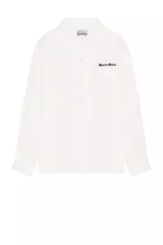 Рубашка с длинным рукавом в стиле 50-х годов Wacko Maria, белый