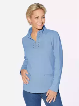 Рубашка с длинным рукавом в стиле кэжуал "Shirt" Casual Looks, синий