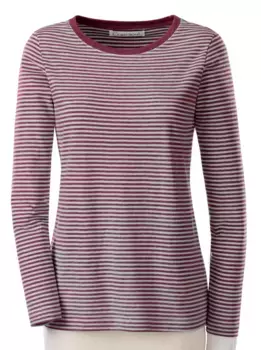 Рубашка с длинным рукавом в стиле кэжуал "Shirt" Casual Looks, бордовый
