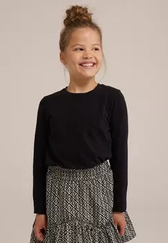 Рубашка с длинным рукавом WE Fashion, черный