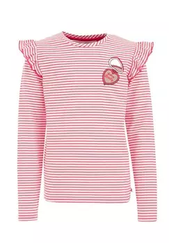 Рубашка с длинным рукавом WE Fashion, крапчатый светло-розовый