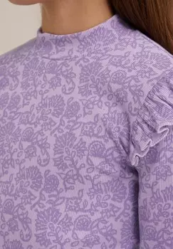 Рубашка с длинным рукавом WE Fashion, лиловый