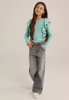 Рубашка с длинным рукавом WE Fashion, мята