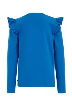 Рубашка с длинным рукавом WE Fashion, синий деним