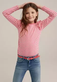 Рубашка с длинным рукавом WE Fashion, светло-розовый