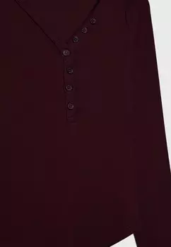 Рубашка с длинным рукавом WITH BUTTONS Stradivarius, Бордо
