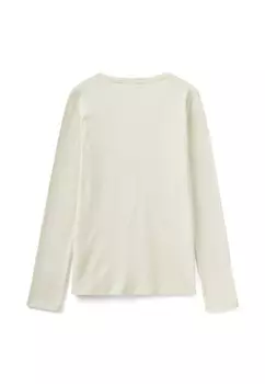 Рубашка с длинным рукавом WITH V-NECK United Colors of Benetton, бежевый