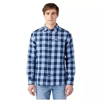 Рубашка с длинным рукавом Wrangler 1 Pocket Regular Fit, синий